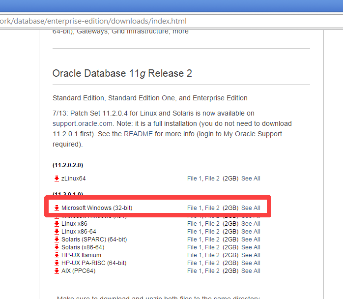 download oracle 11g enterprise edition